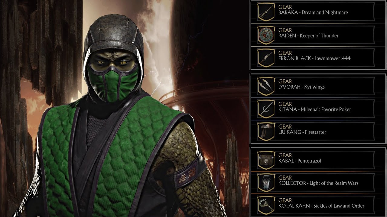 MK11 - Kombat League Season 15 - All Skins & Gear Showcase [HD 1080p 60fps]