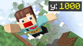 I climbed the TALLEST MOUNTAIN in Minecraft!