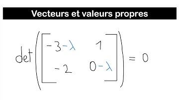 Trouver les vecteurs et valeurs propres d’une matrice | Algèbre linéaire