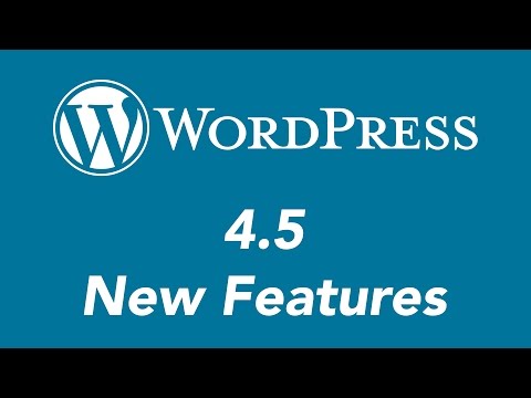 Wordpress 4.5 New Features