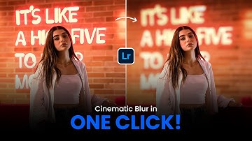 Lightroom Lens Blur Explained  Create Cinematic Portraits from Normal Photos 🔥
