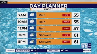 Weather forecast: Rain heavy at times Friday in Portland. Some rain for the weekend.