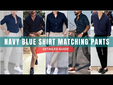 Navy Blue Shirt Matching Pant