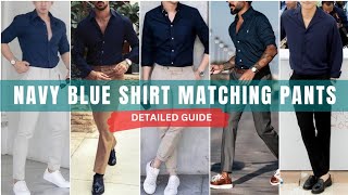 What Color Pants Go With A Navy Blue Shirt Pics  Ready Sleek