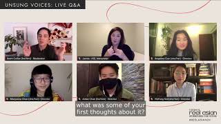 Unsung voices q&a ??? recorded 8:00pm on saturday, nov 14, 2020.
hosted by aram collier (reel asian head of programming) and featuring
angeline guo (director, ...