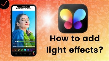 How to add light effects to the picture on Lumii-Photo Editor?