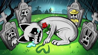 R.I.P Zoonomaly Friends...😭 | FNF Goodbye World Complete | Smile Cat Sad Back Story Animation