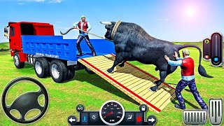 Indian Farm Animals transport Pickup Truck driving simulator 3d Android gameplay 💯@King-Games screenshot 4