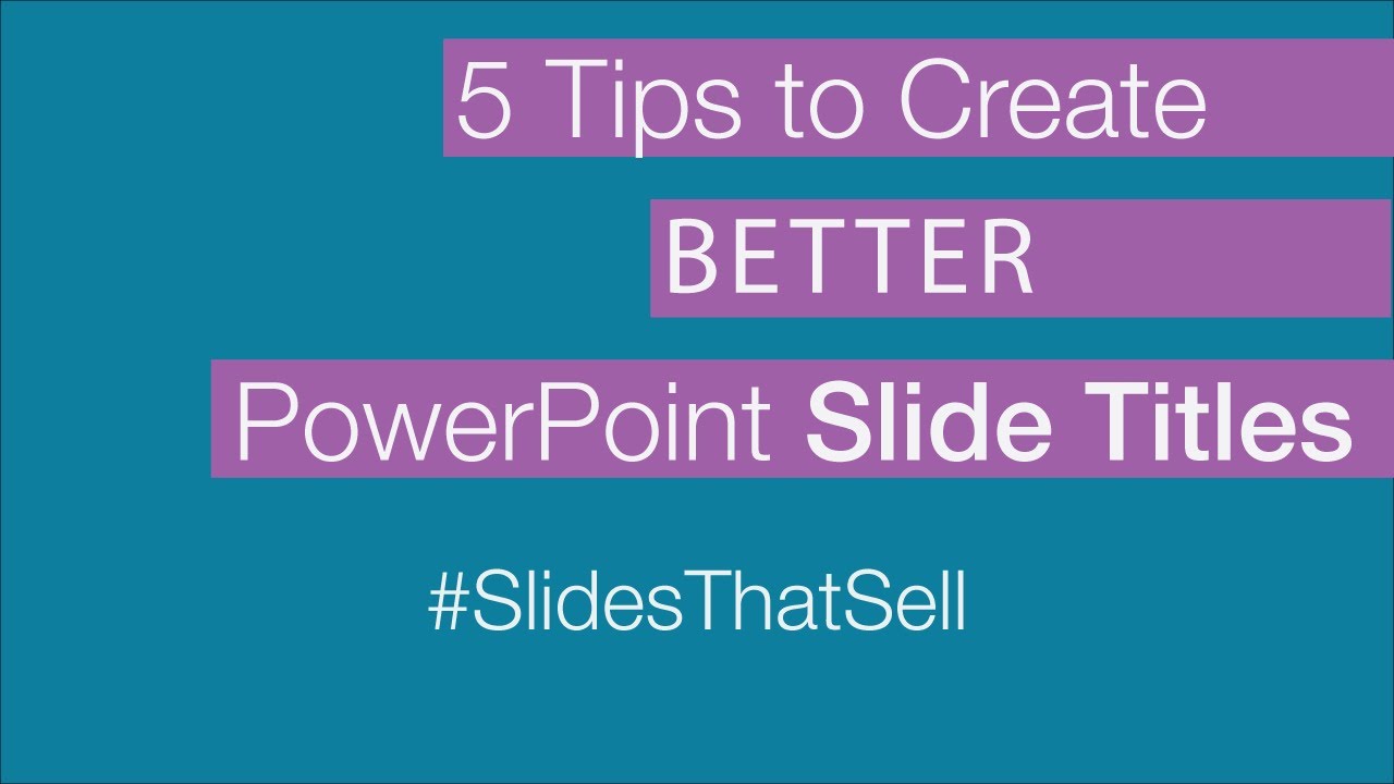 how to set presentation title in powerpoint