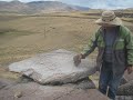 Campana de piedra de Chamaca, en Chumbivilcas Cusco, por el profesor Joseph Benavides Cuba.