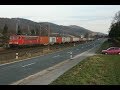 DB 155-191 mit Container Güterzug / Tren de carga de contenedores, Alemania / Treno merci. EDE021208