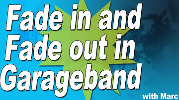 How to fade in and fade out audio track in Garageband