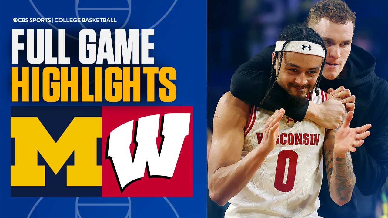 #2 Michigan Wolverines vs. Wisconsin Badgers | Full Game Highlights I College Basketball