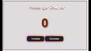 Passenger Counter | Javascript