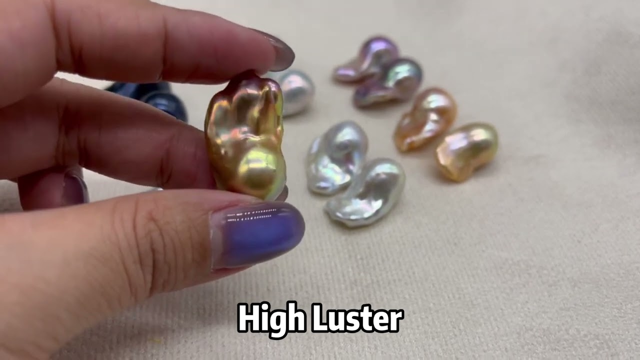 Discover the Beauty of Multi-Color Baroque Freshwater Pearls: Irregular Elegance