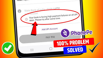 your bank is facing high payment failure on all upi apps. please try after some time phonepe problem