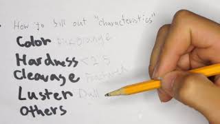 Clemson Geology Lab 1: Mineral Identification Activity (Tips)