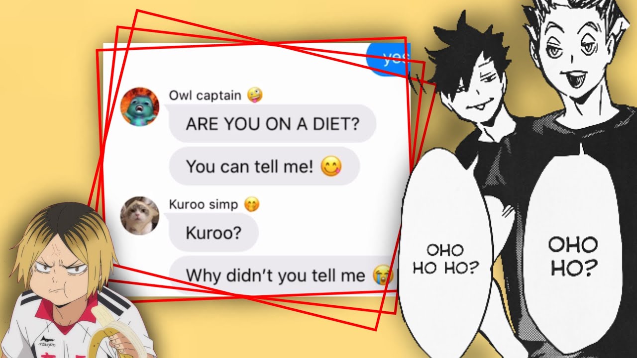 Kuroo’s on a diet? || Haikyuu paswg skit || requested!!