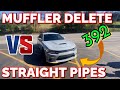 Dodge Charger 392 SRT 6.4L HEMI: MUFFLER DELETE Vs STRAIGHT PIPES!