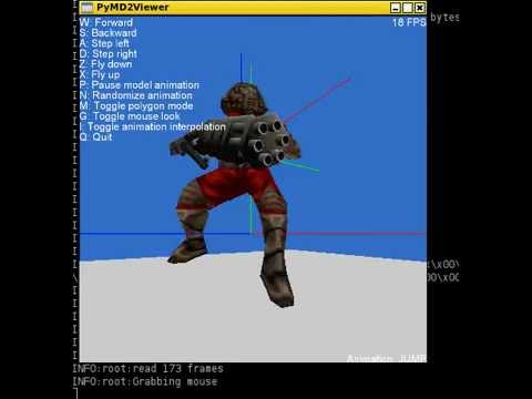 PyMD2Viewer