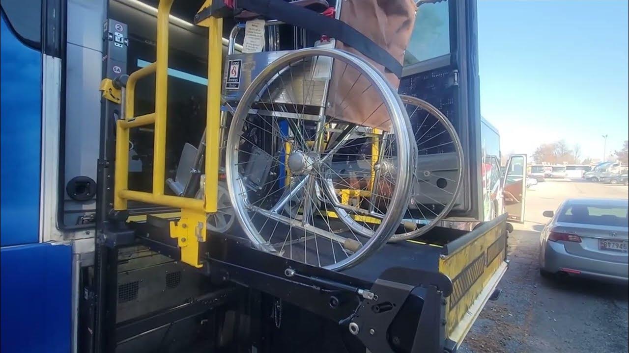 Securing a wheelchair in an MCI bus YouTube