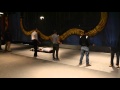 Setting up the Stage for the Moscow Festival Ballet