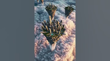 Floating Future City Above the Clouds 🌇☁️