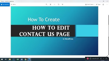 how to edit contact us page in WordPress