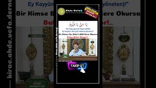 Bir Kimse Bu Zikri 1.000 Kere Okursa Bakın Neler Oluyor.. - Cübbeli Ahmet Hoca