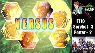 Servbot vs Potter FT10 MvC2 Playoffs @ Super Arcade 1/12/2019