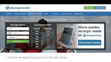 Cómo recargar Nauta con RecargasaCuba.com