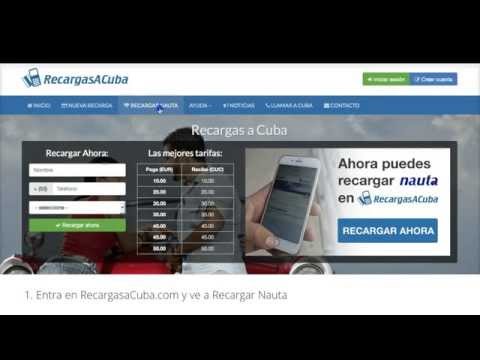 Cómo recargar Nauta con RecargasaCuba.com