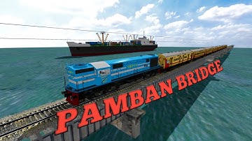 Pamban Bridge Most thrilling Rail journey ever  Train on Pambanbridge #RIYANSHINDIANRAILWAYS #pamban