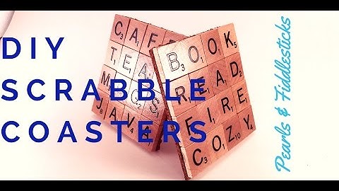 How to Make a DIY Scrabble Coaster