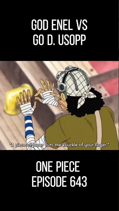 God Enel vs Go D. Usopp | The Battle Of The Gods #onepiece #usopp #nami #enel #skypiea