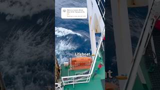 Lifeboat condition in Rough weather, Raining in middle of Pacific Ocean 🌊⛈️🚢 #ship #viral #travel
