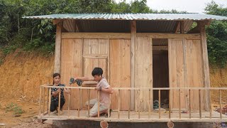 Build a new house - Build LOG CABIN - Build wall, doors and hallways - Poor girl building farm
