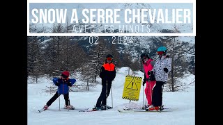 Vacances à Serre Chevalier avec les amis (Février 2024) #snowboard #powpow