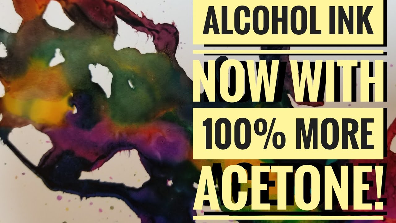 Ever wonder what alcohol ink and acetone does? - YouTube