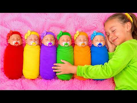 Giả vờ chăm búp bê ngủ trưa – đừng đánh thức mẹ!