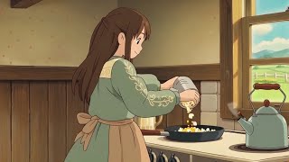 A Peaceful Countryside Day — Cooking, Popcorn, and a Cozy Night 🍿🌃 #viral #anime  screenshot 2