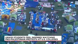 UMass students feel inspired watching pro-Palestinian protests at U.S. colleges