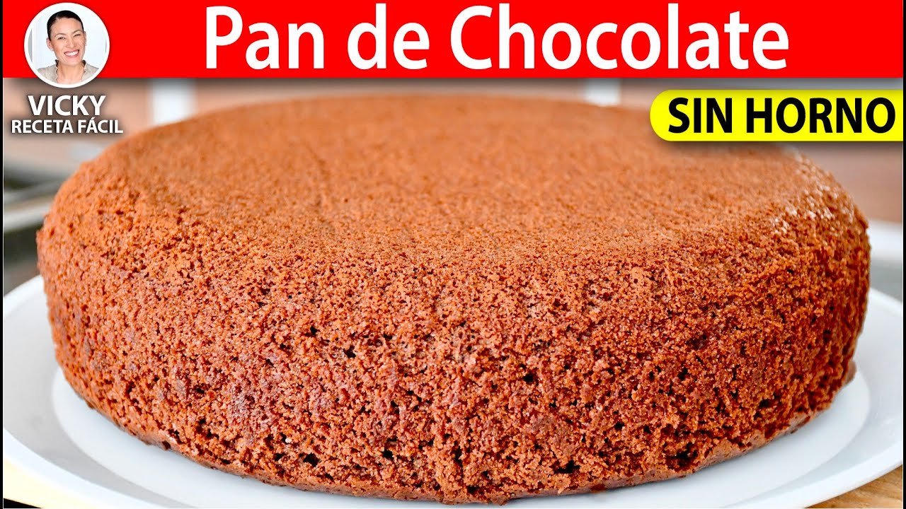 PAN DE CHOCOLATE SIN HORNO | Vicky Receta Facil