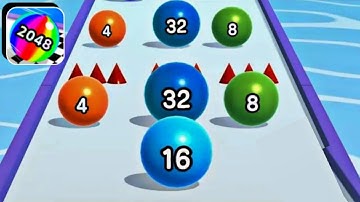 Ball Run 2048 Max Pro Level All Mobile Gameplay Walkthrough Android IOs Alltrailer Relaxing Video BK