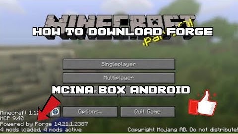 How to download forge for minecraft Mcinabox Android 100% working!!!
