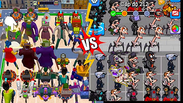 Toilet Monster Merge War VS Toilet Monster Merge Games, Merge Battle Gameplay