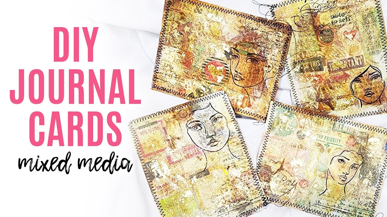 How To Use Old HAPPY PLANNER Stickers DIY Mixed Media Journal Cards