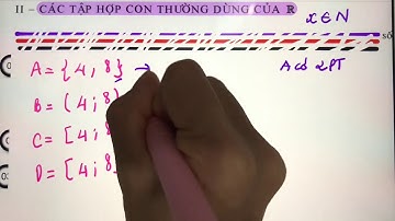 Đại Số 10 - Chương 1. Tiết 5 || Phương pháp biểu diễn Tập hợp trên Trục số