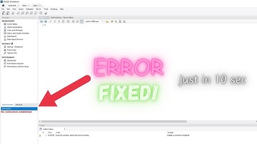 Fix "No Connection Established" Error in MySQL Workbench (Server Stopped Fix ) || MySQL Server Error