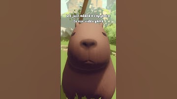 We added a pet capybara to our game! 😍 #games #gameplay #pets